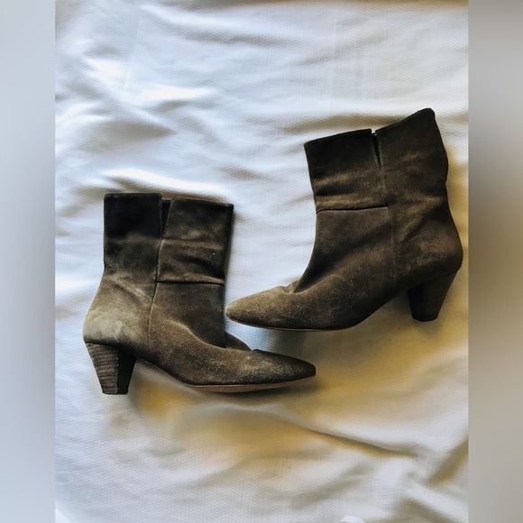 Free People Shoes - Free people Olive Suede Ankle‎ Boots